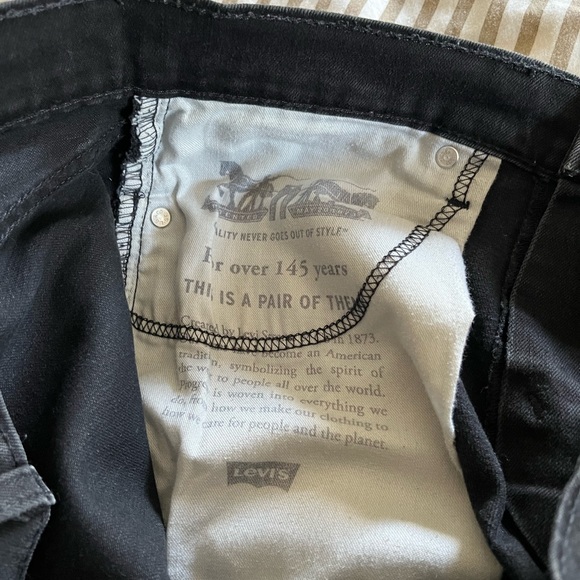 levi 502 black jeans 30 30 - Picture 6 of 6